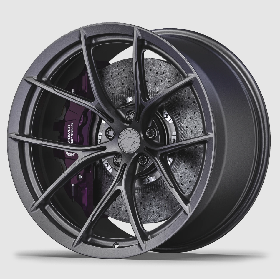 Комплект разношироких кованых дисков PW MS039 R19 9.5J ET30, 10.5J ET37, DIA 66.6, 5x112 (gray) 2