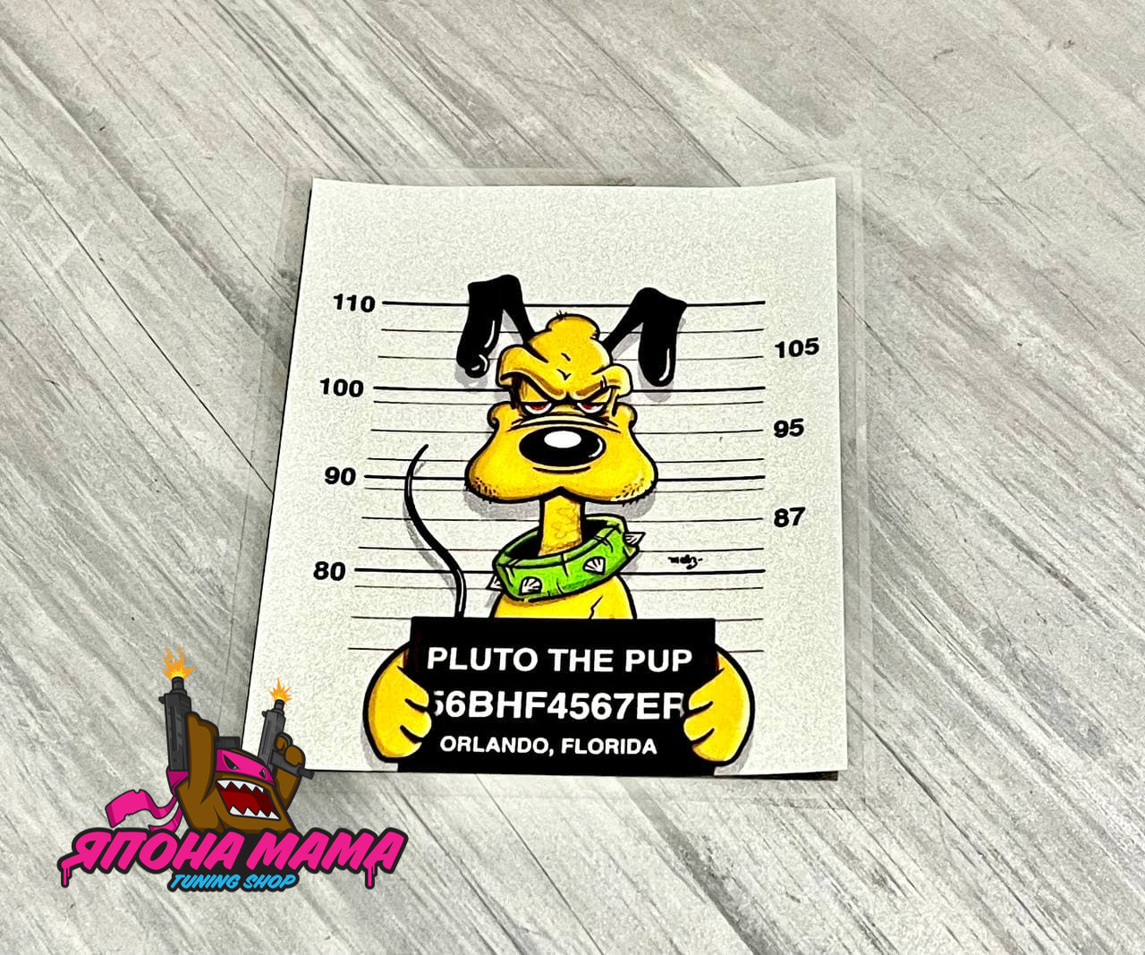 Светоотражающая наклейка Pluto the pup