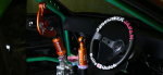 Оригинальный спортивный руль 326 Power JAPAN из кожи (вынос) 4