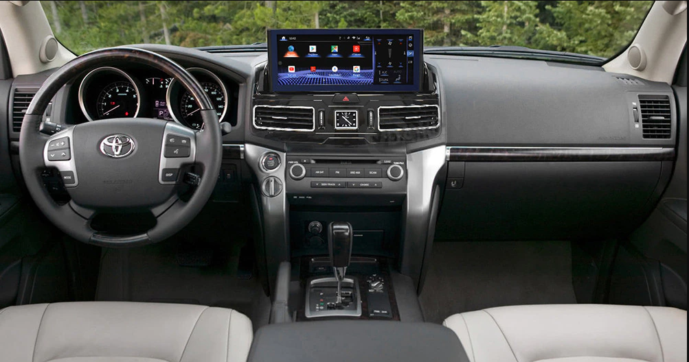 Магнитола Toyota Land Cruiser 200 в стиле Lexus LX (высокая версия 2016+) 2