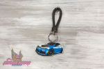Брелок VW GOLF для ключей с кожаным плетеным ремешком