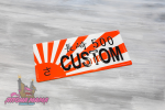 Декоративный номерной знак JDM CUSTOM 1
