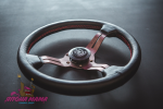 Спортивный руль Nardi Competition из перфорированной кожи с бронзовыми спицами 2