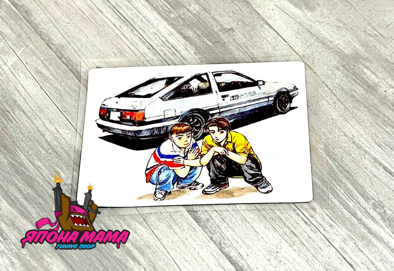 Светоотражающая наклейка Initial D гоп стоп