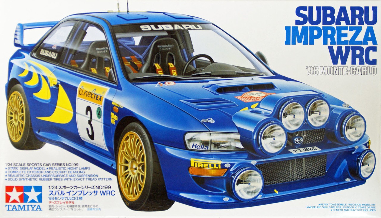 Сборная модель Subaru Impreza WRC '98 Monte-carlo