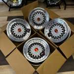 Комплект разношироких дисков BBS RS R16 7.5j ET25 / 9J ET20 4x100/108 (серебро) 2
