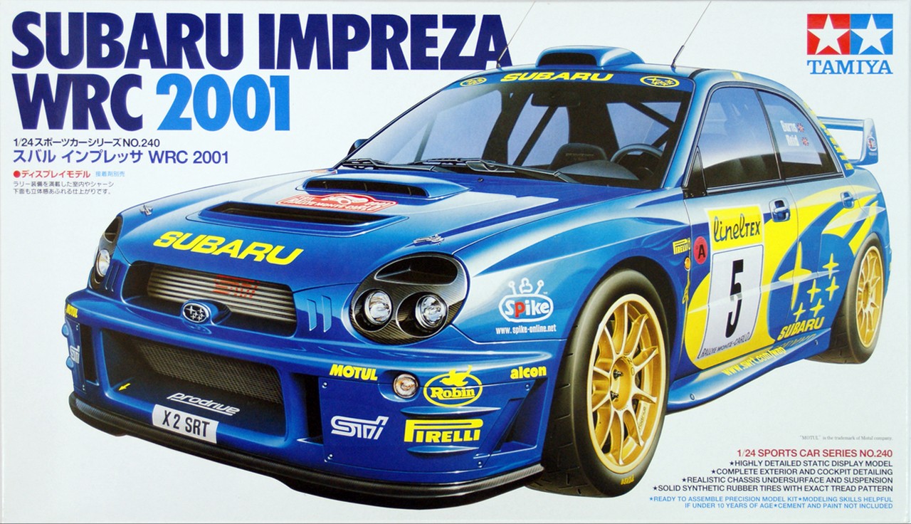 Сборная модель Subaru Impreza WRC 2001