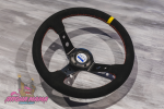 Спортивный руль KEY!S Racing замшевый (красная строчка) 1