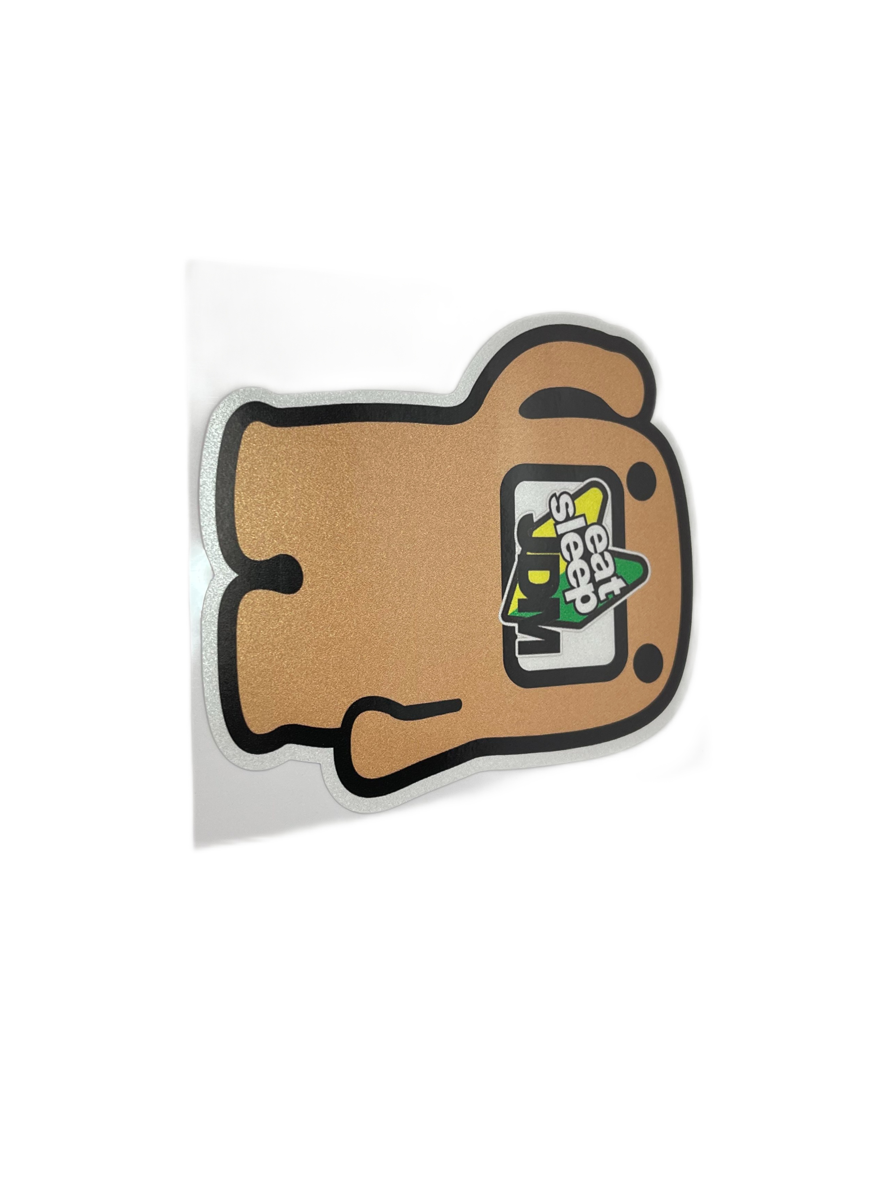 Светоотражающая наклейка DOMO KUN EAT SLEEP JDM