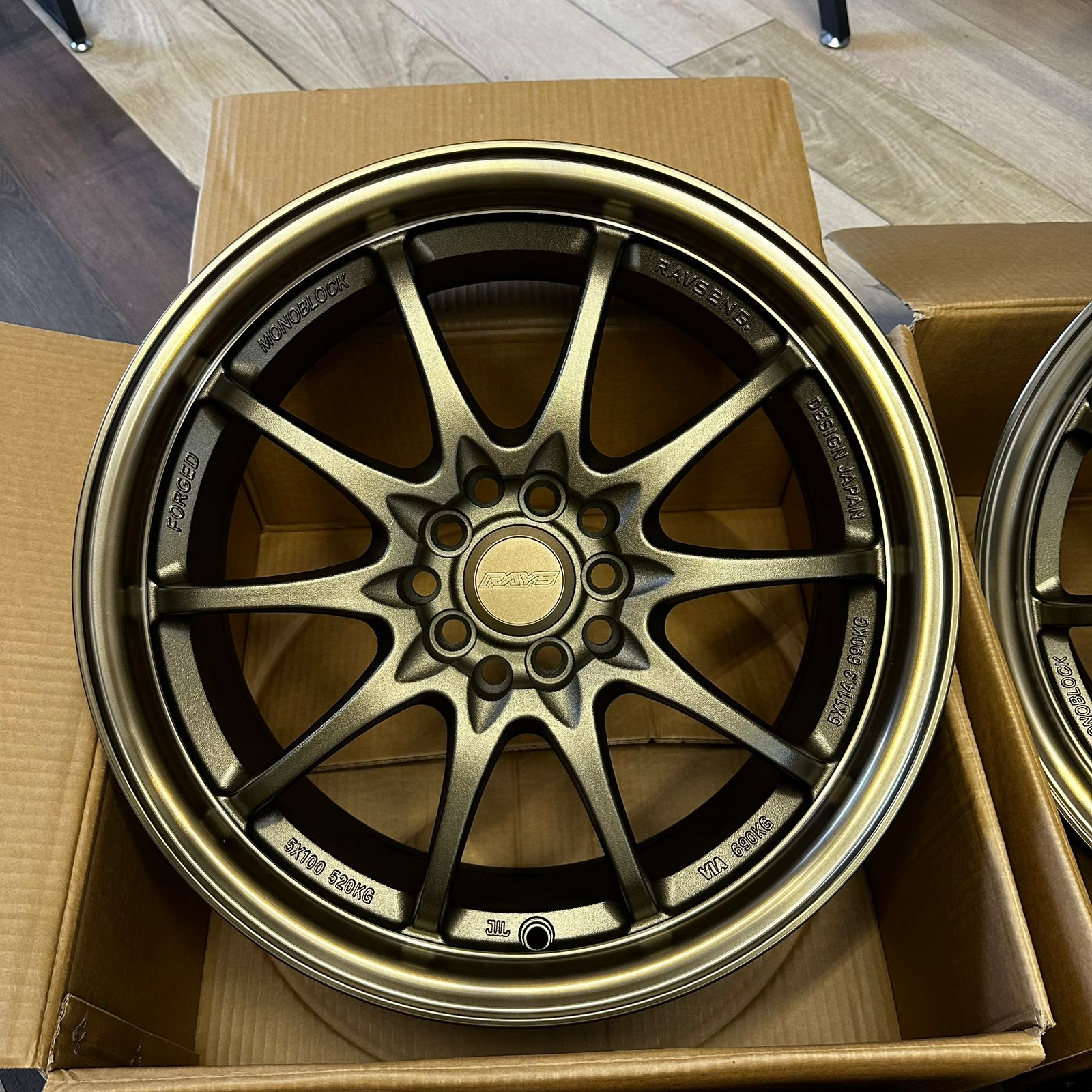 Комплект дисков RAYS Volk Racing CE28 R17 7.5j ET40 5x100/5x114.3 (бронзовые) 4