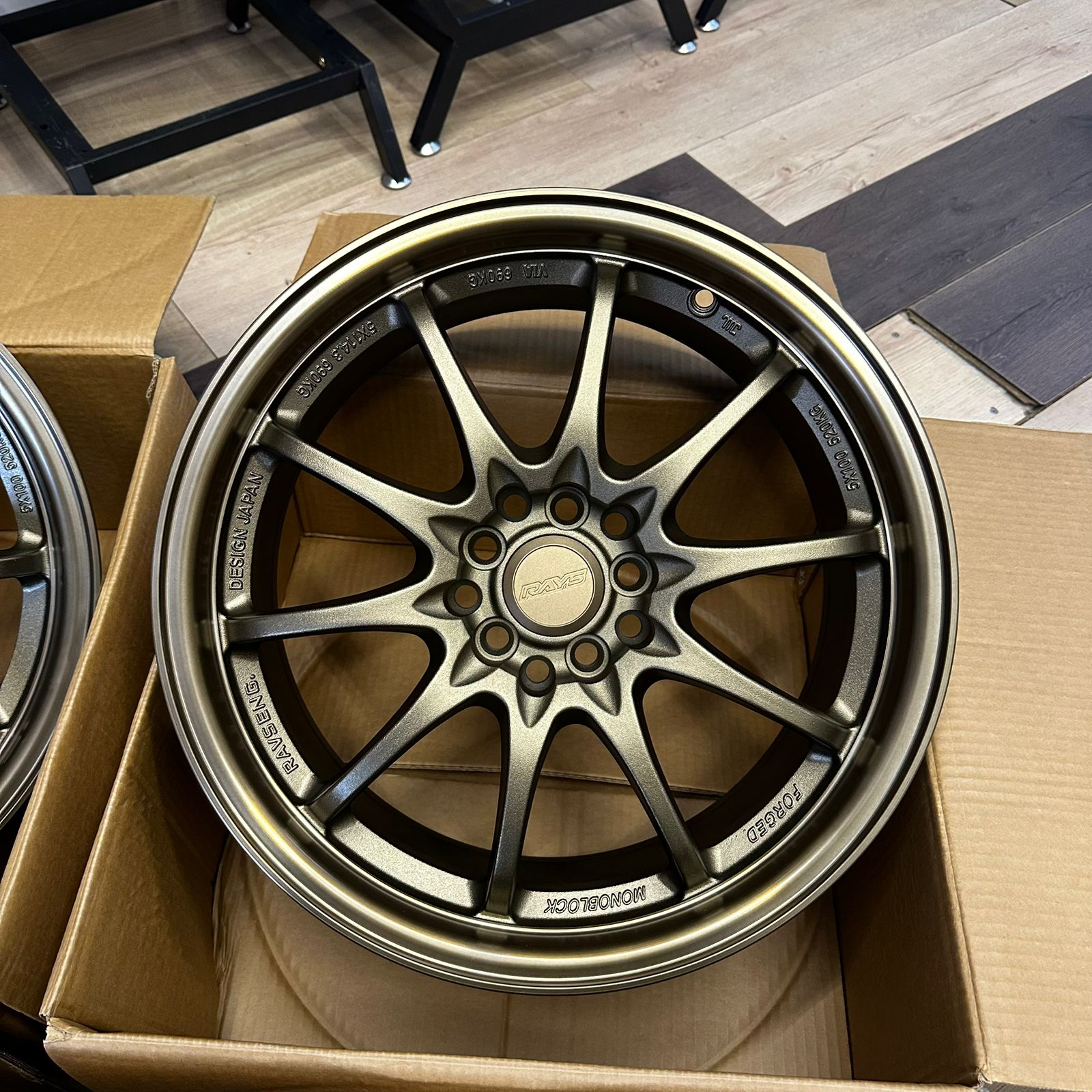 Комплект дисков RAYS Volk Racing CE28 R17 7.5j ET40 5x100/5x114.3 (бронзовые) 5