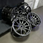 Комплект разношироких дисков XXR 527 R17 8J ET35 9J ET28 5x100/114.3 (Hyper Black)