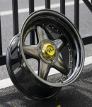 Комплект разношироких дисков Speedline Mistral R17 8.5J ET25 10J ET15 5x112/120 (темный хром)
