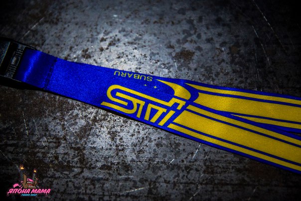 Лента Subaru Tecnica International для ключей желтая (бэйджкипер)