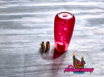 Ручка переключения передач в стиле JDM 10cm., круглая, матовая (красный) 2