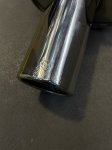 Глушитель REMUS made in Austria 0607 под 1 выход полностью хром 63mm.(вход) 620mm.(длина) 2