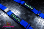 Спортивные ремни безопасности Takata 4-х точечные, стандартный крепеж (синие) 3