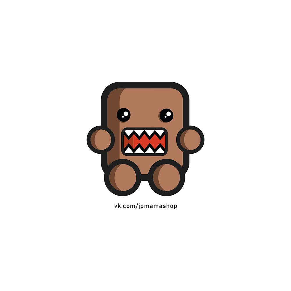 Наклейка Domo Kun ver.1