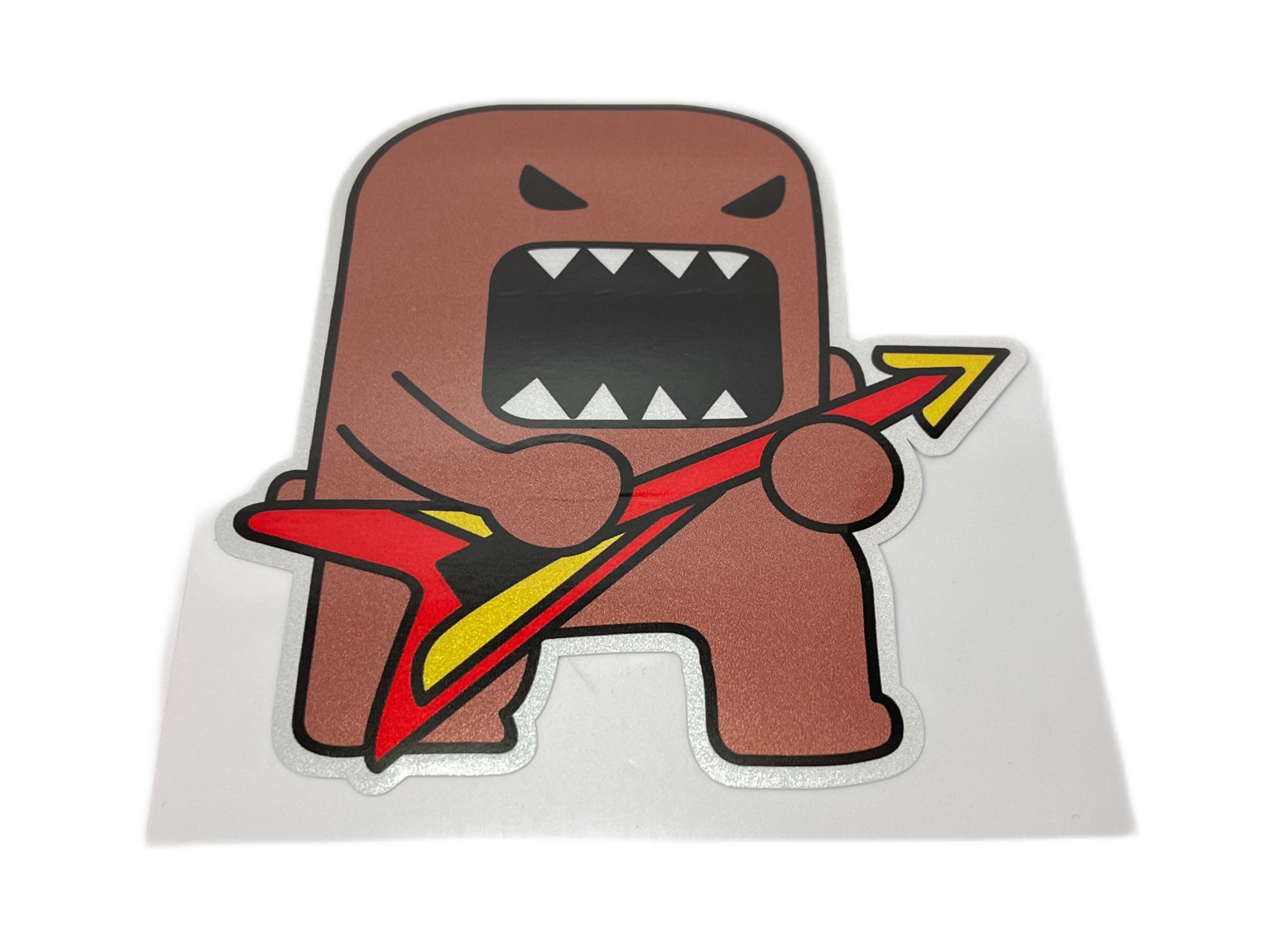 Светоотражающая наклейка Domo Kun rock n roll