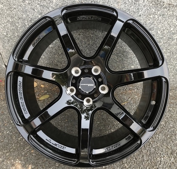 Комплект дисков Work Emotion T7R R18 8.5j ET35 5x114.3 (черный глянец)