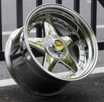 Комплект разношироких дисков Speedline Mistral R17 8.5J ET25 10J ET15 5x112/120 (хром)