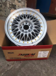 Комплект дисков BBS RS R16 6.5j ET30 5x100 / 112 (серебро и золотые болтики)