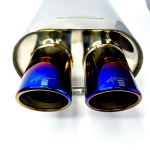 Прямоточный глушитель HKS Hi-Power опал 51mm.вход / 76mm.выход двойной 3