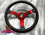 Спортивный руль Nardi Competition PVC материал (Красный) 2