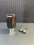 Насадка открытого типа на глушитель AKRAPOVIC Style глянцевый карбон (вход: 52-55 , выход:76) 1