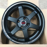 Комплект дисков Volk Racing TE37 R15 6.5j ET35 4x100 (черные) 1