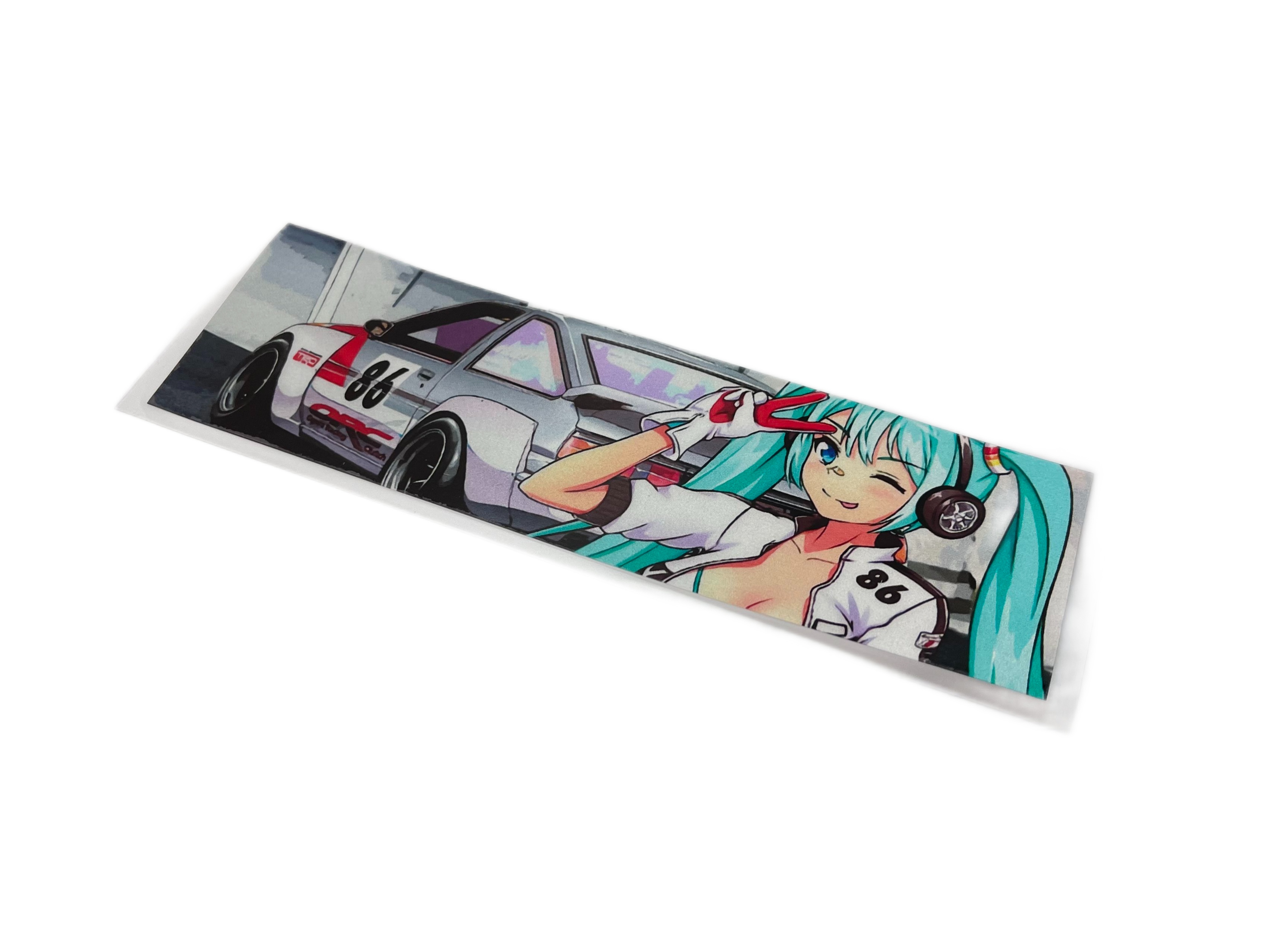 Светоотражающая наклейка OLD JDM RACING GIRL