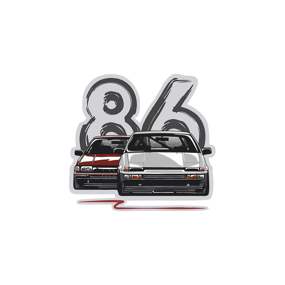 Наклейка AE86