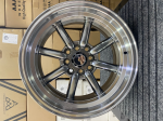 Комплект дисков Watanabe с полкой R15 8j ET0 4x100 / 114.3 (графит + хром) 3