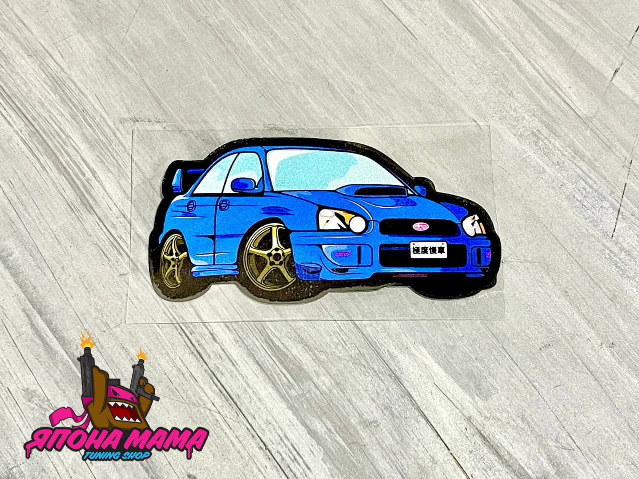 Светоотражающая наклейка Subaru Impreza WRX STI