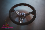 Спортивный руль Nardi Competition Carbon замшевый