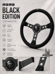 Спортивный руль momo Black Edition из замши 1