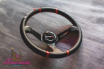 Спортивный руль Nismo кожаный с вылетом