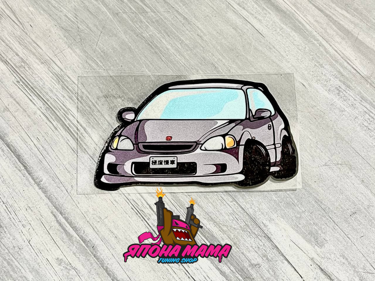Светоотражающая наклейка Honda Civic EK