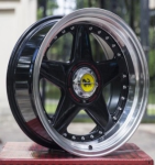 Комплект разношироких дисков Speedline Mistral R17 8.5J ET25 10J ET15 5x112/120 (черные)