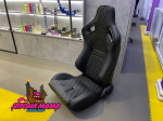 Спортивное сиденье полуковш из кожи exclusive black 1