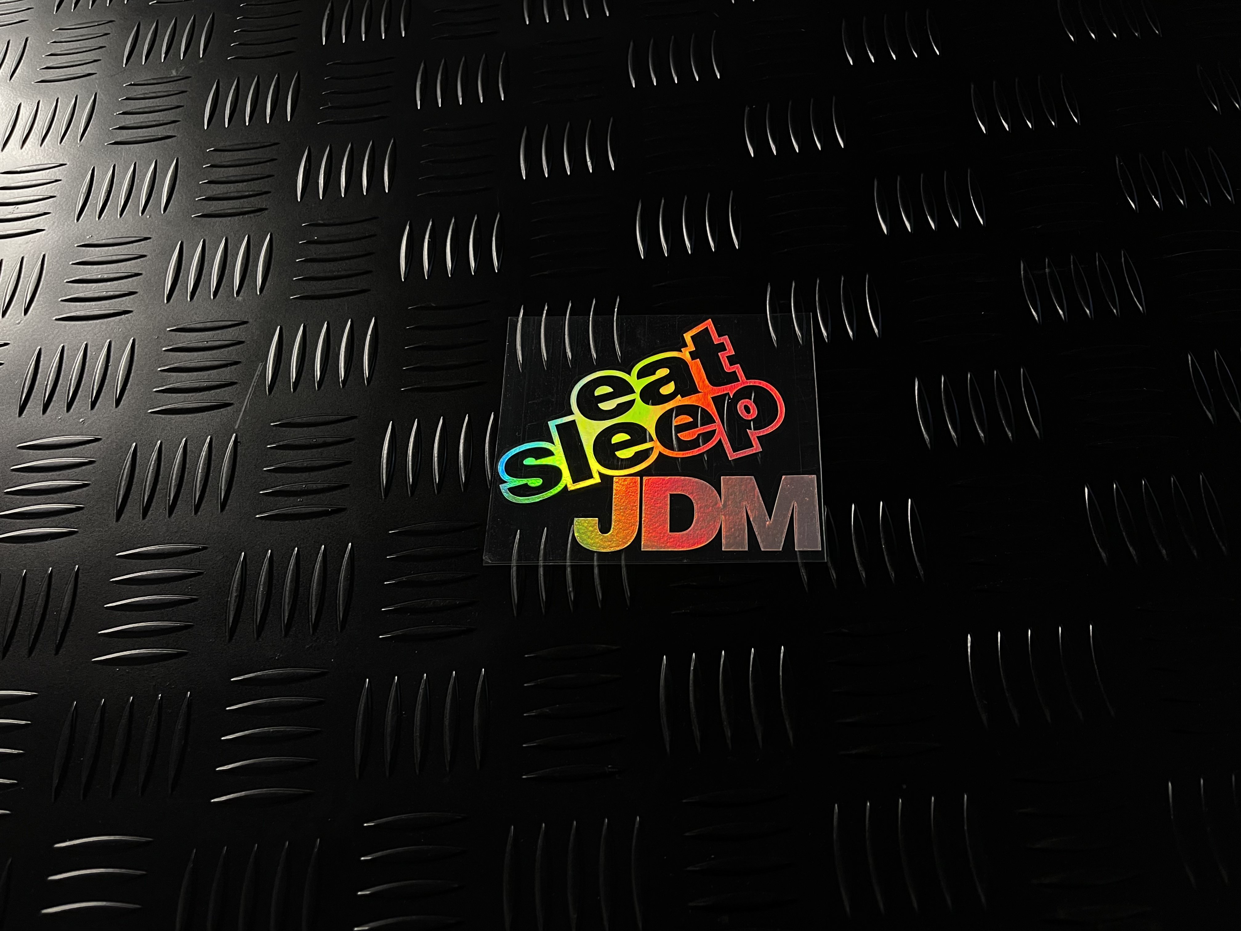 Голографическая наклейка EAT SLEEP JDM (стекло)