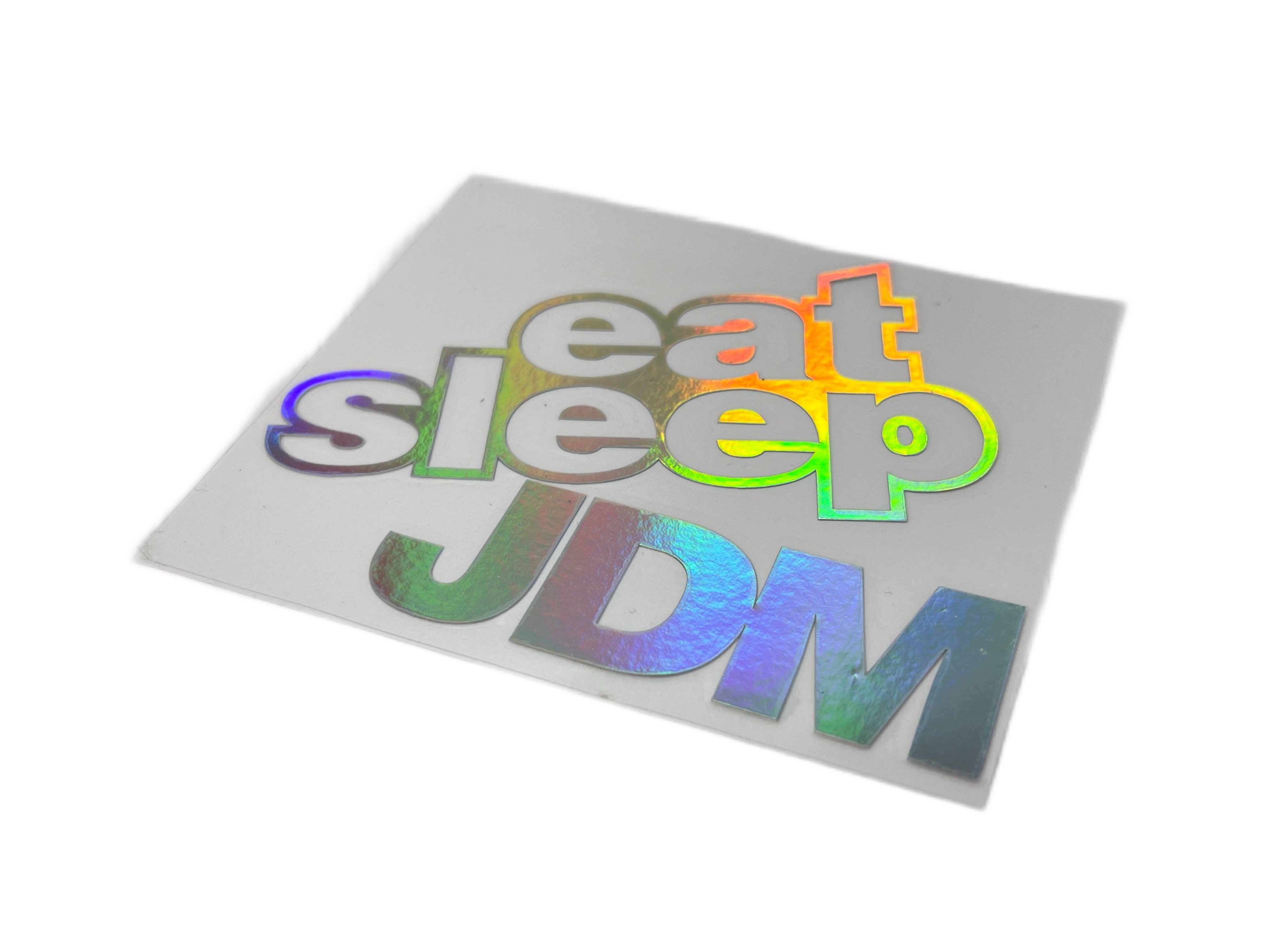 Голографическая наклейка EAT SLEEP JDM (стекло) 2