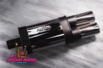 Глушитель REMUS made in Austria 0607 под 2 выхода без опала, универсальный. 63mm.(вход) 640mm.(длина) 1