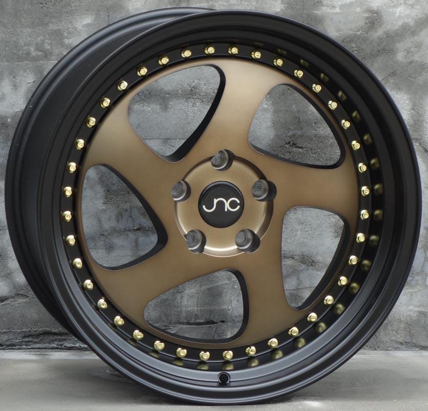 Комплект редких дисков JNC R18 9.5j ET30 5x114.3 с полкой (матовая бронза)
