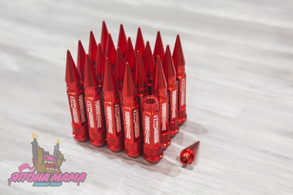 Спортивные колесные гайки 326 Power (красные) (1.25)