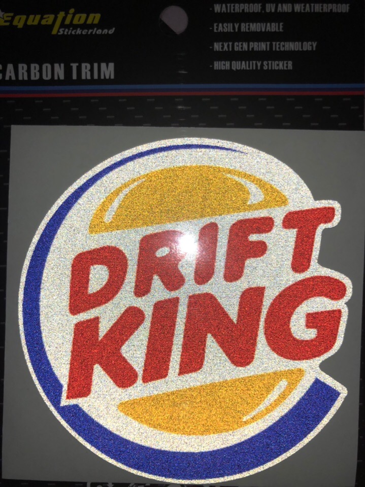 Наклейка светоотражающая Drift King