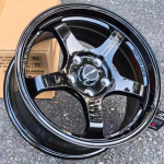 Комплект дисков Advan GT R16 7J ET38 5x114.3 (черный глянец)