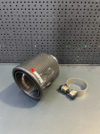 Насадка закрытого типа на глушитель AKRAPOVIC Style глянцевый карбон (вход: 64-67 , выход: 114) 3