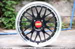 Комплект дисков BBS LM R16 7j ET40 4x114.3 (черный с хром полкой)