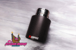 Насадка закрытого типа на глушитель AKRAPOVIC Style глянцевый карбон (вход: 64-67 , выход: 89)